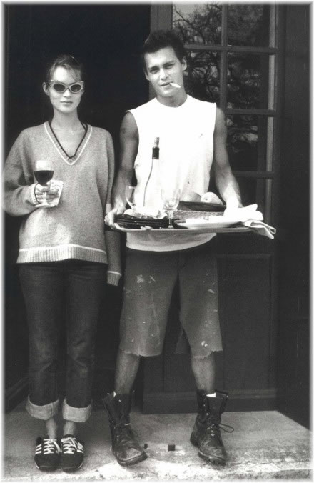 kate moss johnny depp. Kate Moss and Johnny Depp