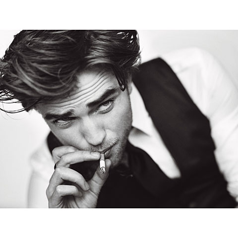 robert pattinson smoking black and white. Robert Pattinson